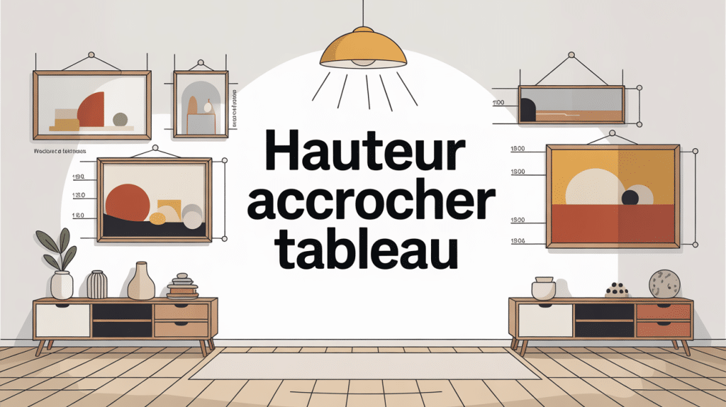 a quelle hauteur accrocher un tableau mur intérieur
