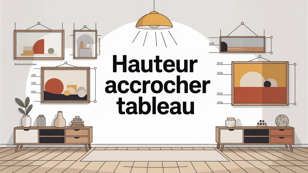 a quelle hauteur accrocher un tableau mur intérieur
