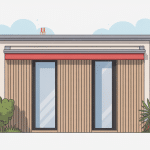 Façade bardage simple peau divers matériaux bois métal PVC