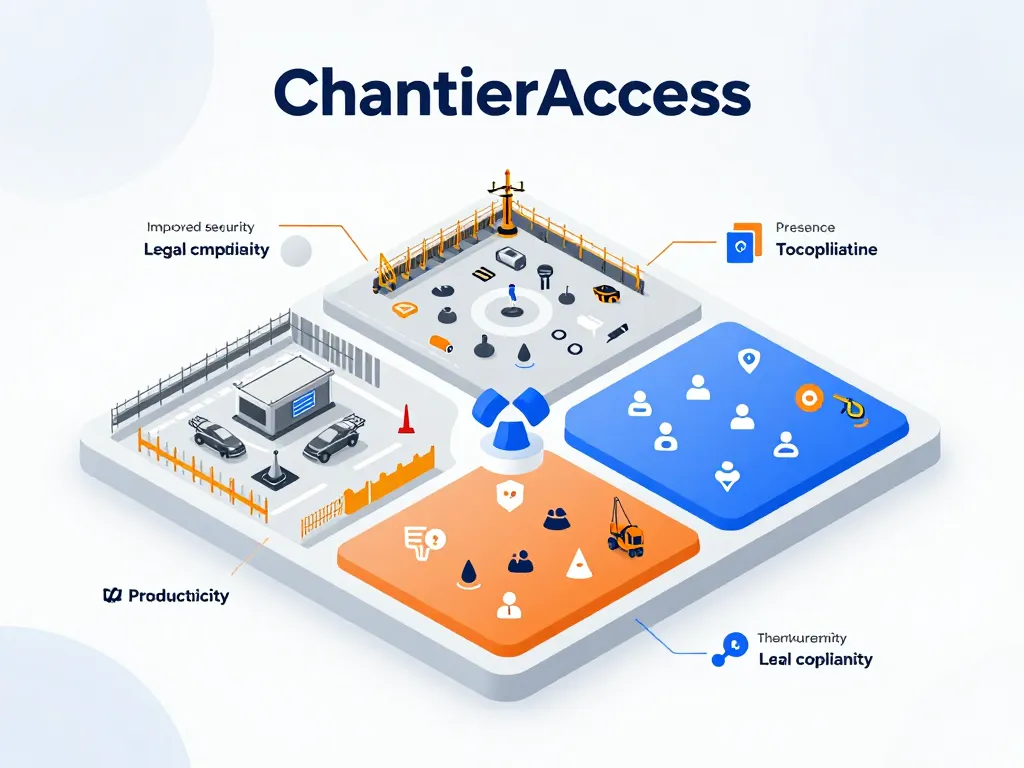 visuel data metaphor bénéfices chantieraccess sécurité chantier