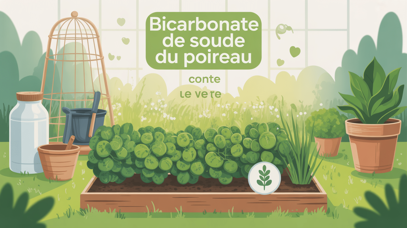 bicarbonate de soude contre le ver du poireau illustration jardinage naturel