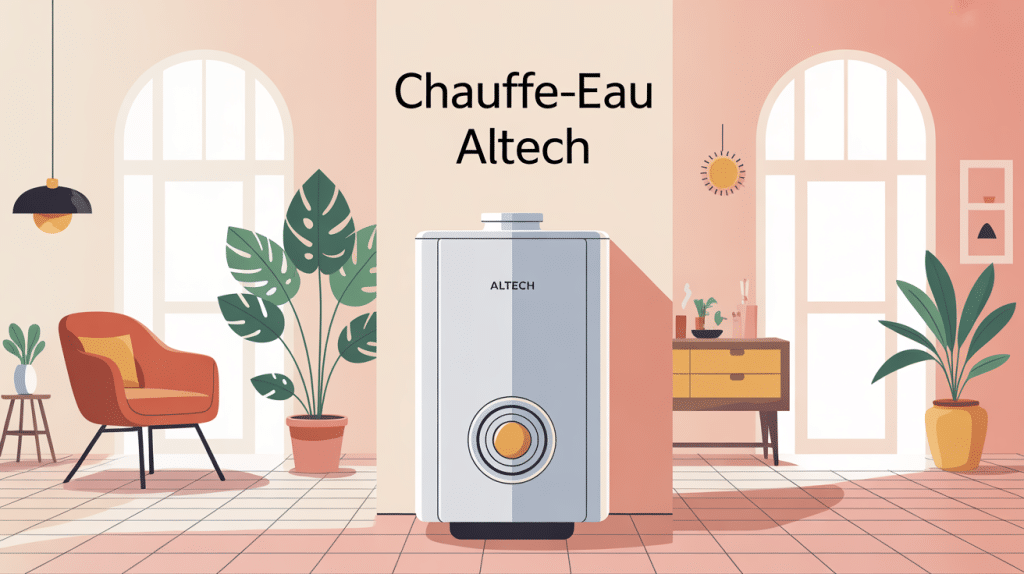 chauffe eau altech illustration moderne minimaliste