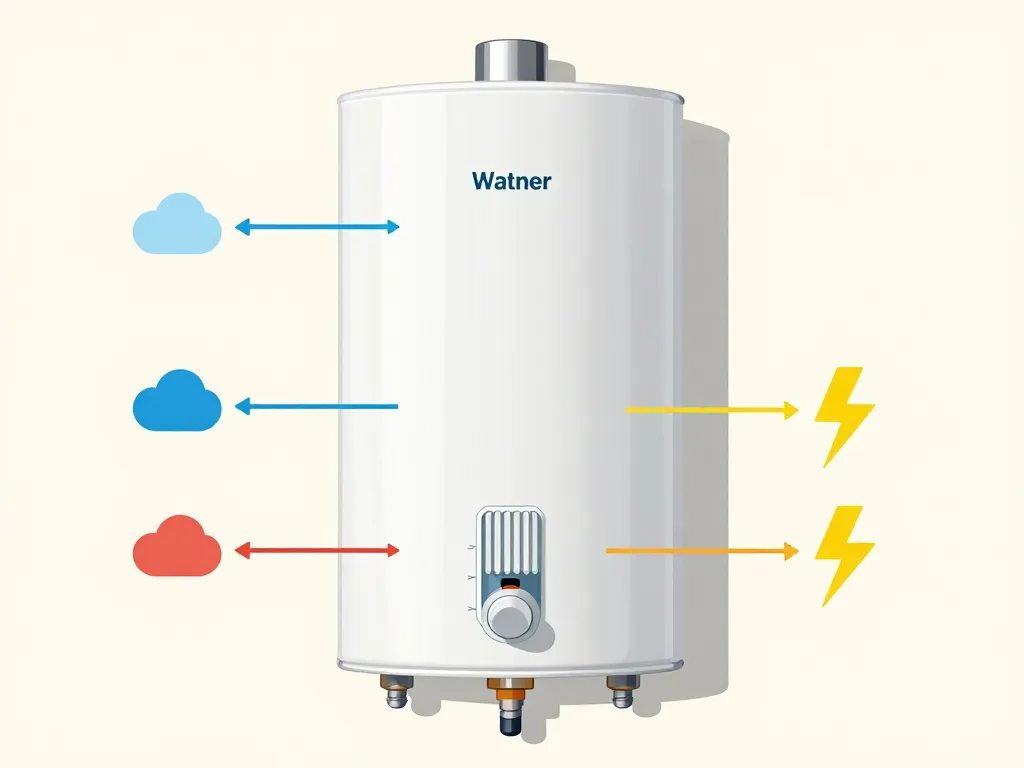 chauffe-eau voyant rouge fixe causes visuelles diagrame