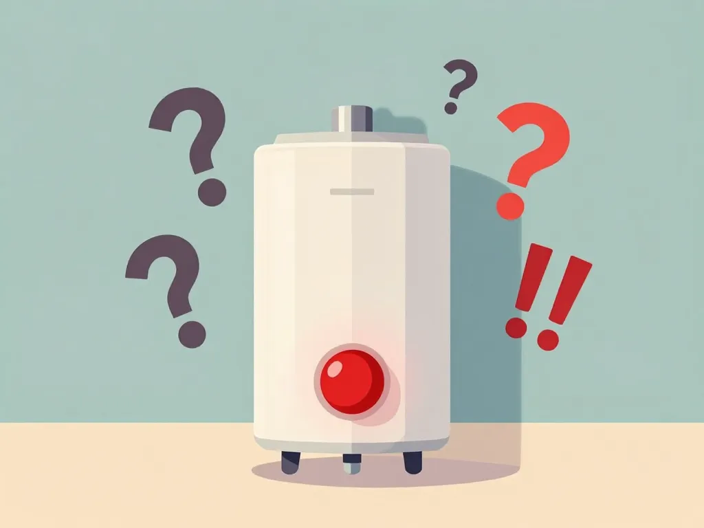 chauffe-eau voyant rouge fixe signification visuelle