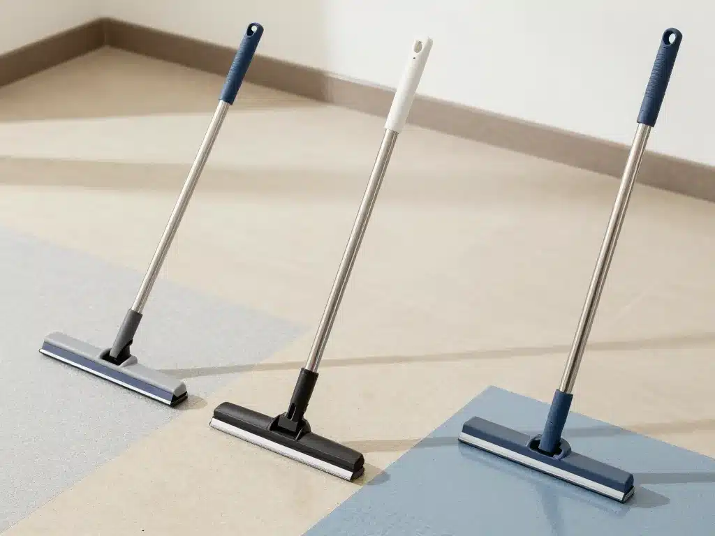 raclette professionnelle pour sol sur sols industriels, hospitaliers, cuisines