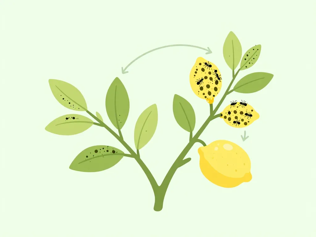 citronnier fourmis pucerons relation biologique