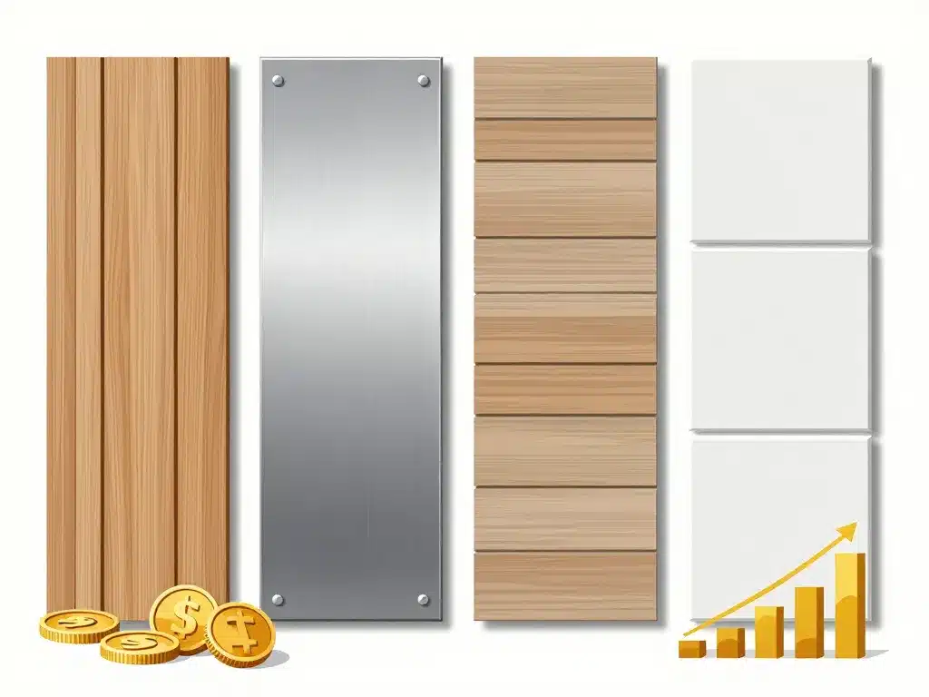 Comparatif matériaux bardage simple peau bois métal PVC composite