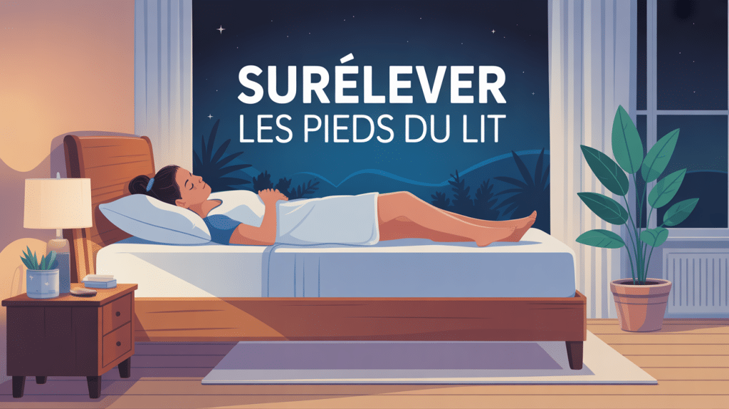 de combien surélever les pieds du lit en chambre pour confort santé