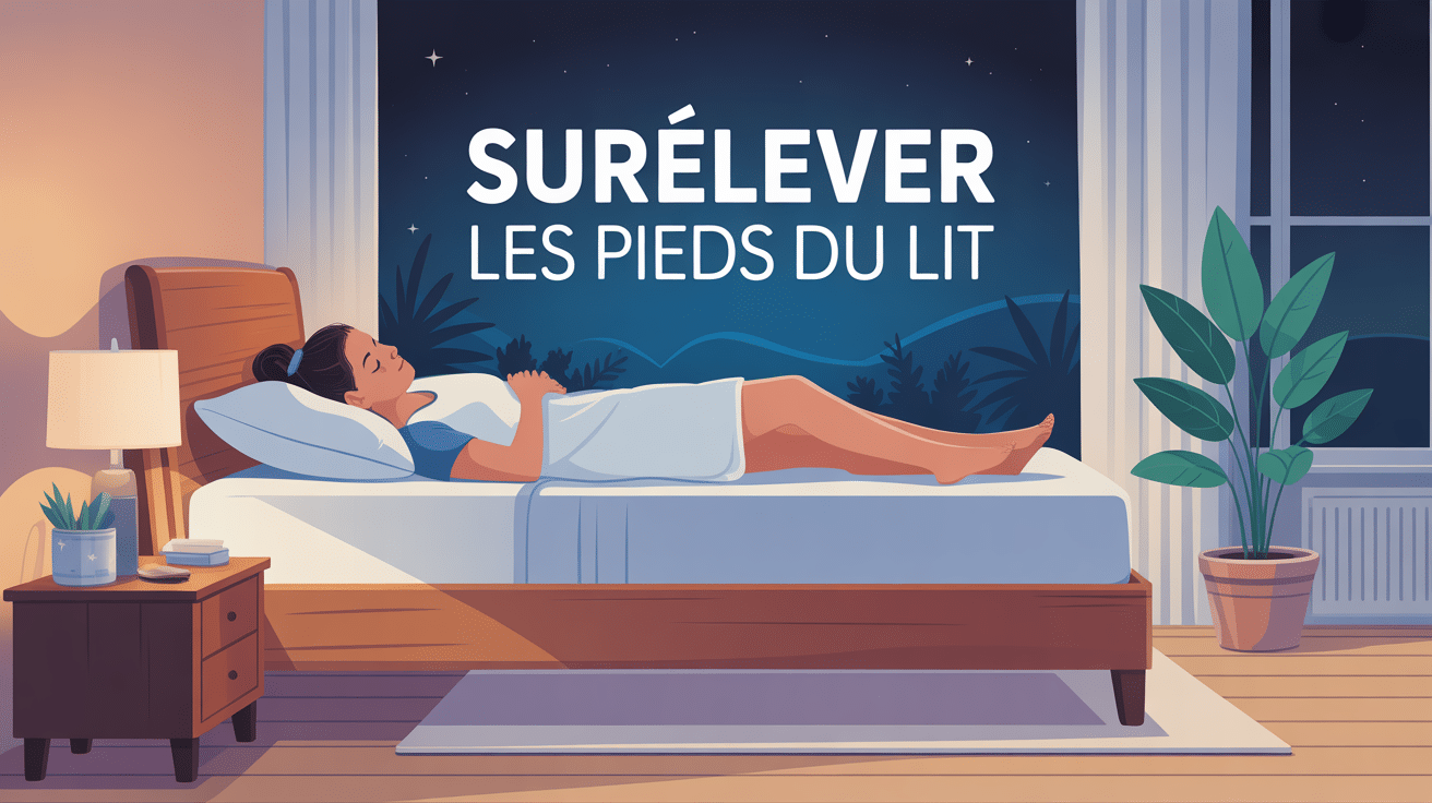 de combien surélever les pieds du lit en chambre pour confort santé