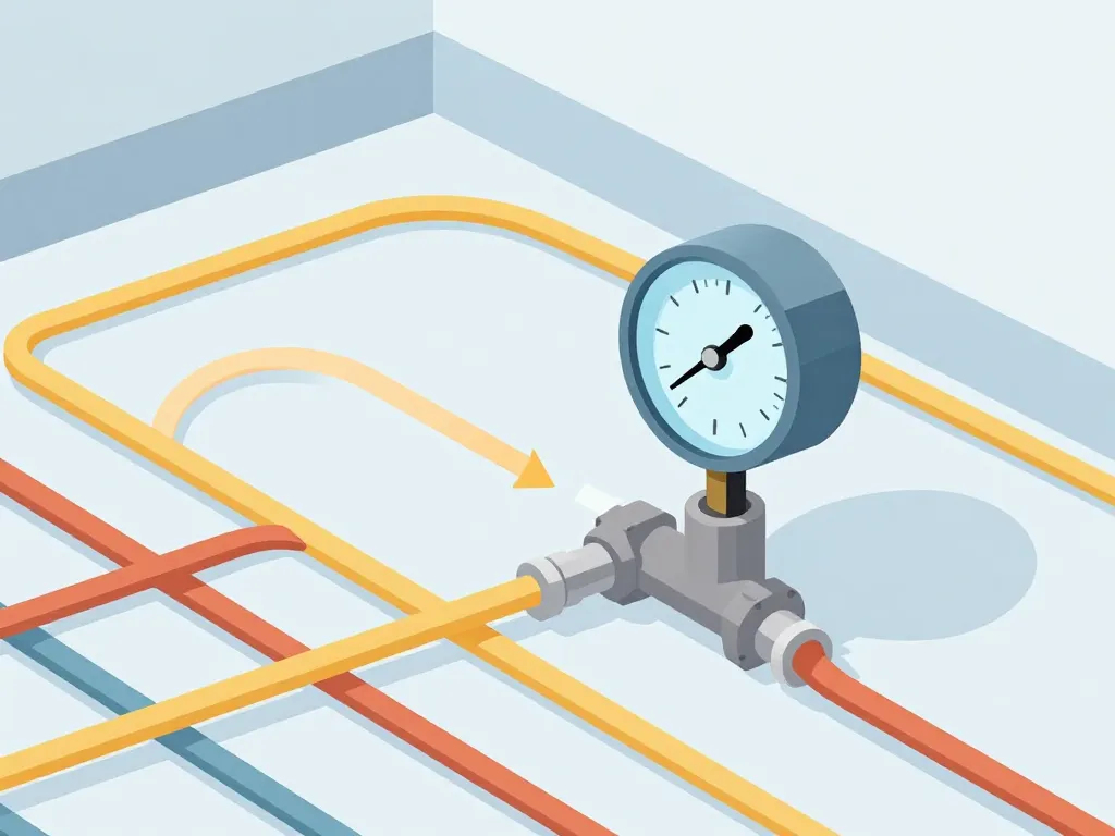 concept schématique débitmètre plancher chauffant ne bouge pas