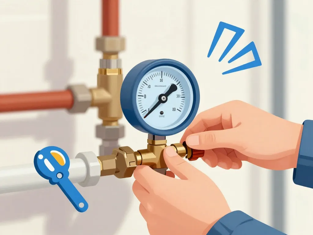 illustration réglage débitmètre plancher chauffant ne bouge pas