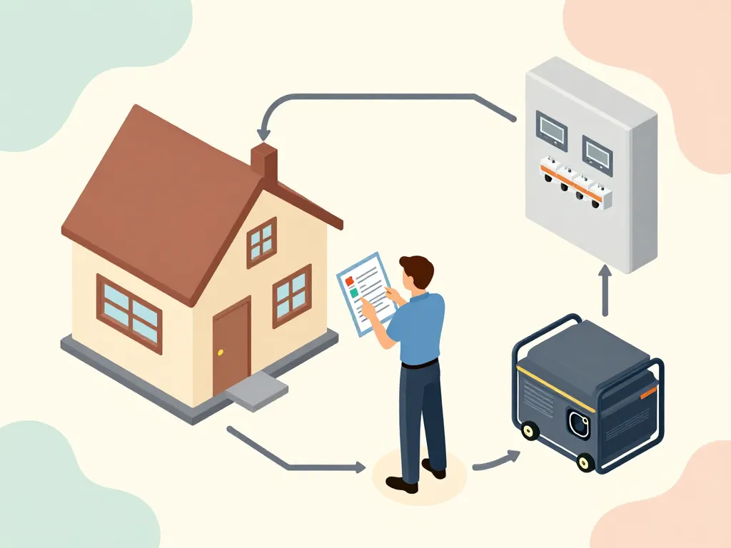 electricien generatrice planification projet maison