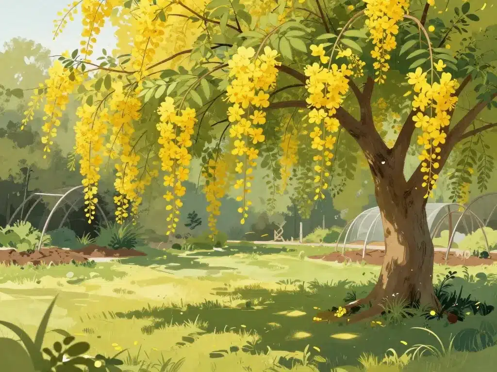 Sophora pleureur position soleil jardin sol drainé