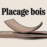 Exploration et innovations des techniques de placage bois, illustration moderne, feuille de bois, textures naturelles