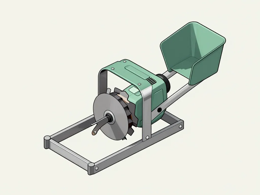 Fabriquer un broyeur de végétaux manuel, diagramme conceptuel détaillé