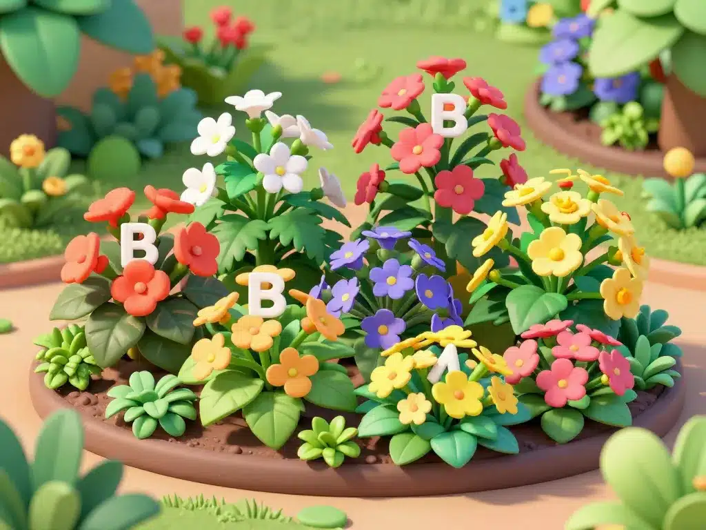 massif de fleurs en b pour jardin décoratif