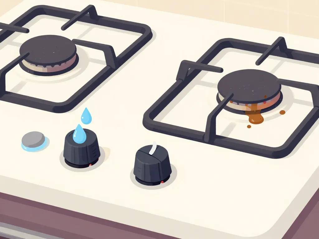 gaziniere qui fait tic tic humidité graisse bouton bloqué