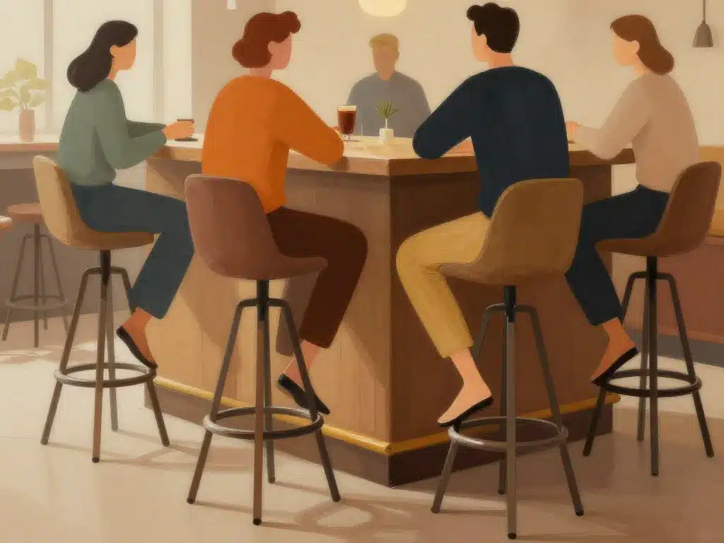 hauteur table haute ergonomie tabourets posture