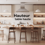 hauteur table haute illustration usages dimensions ergonomie