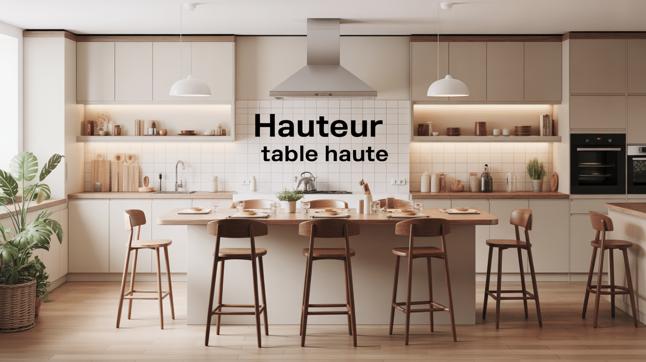 hauteur table haute illustration usages dimensions ergonomie