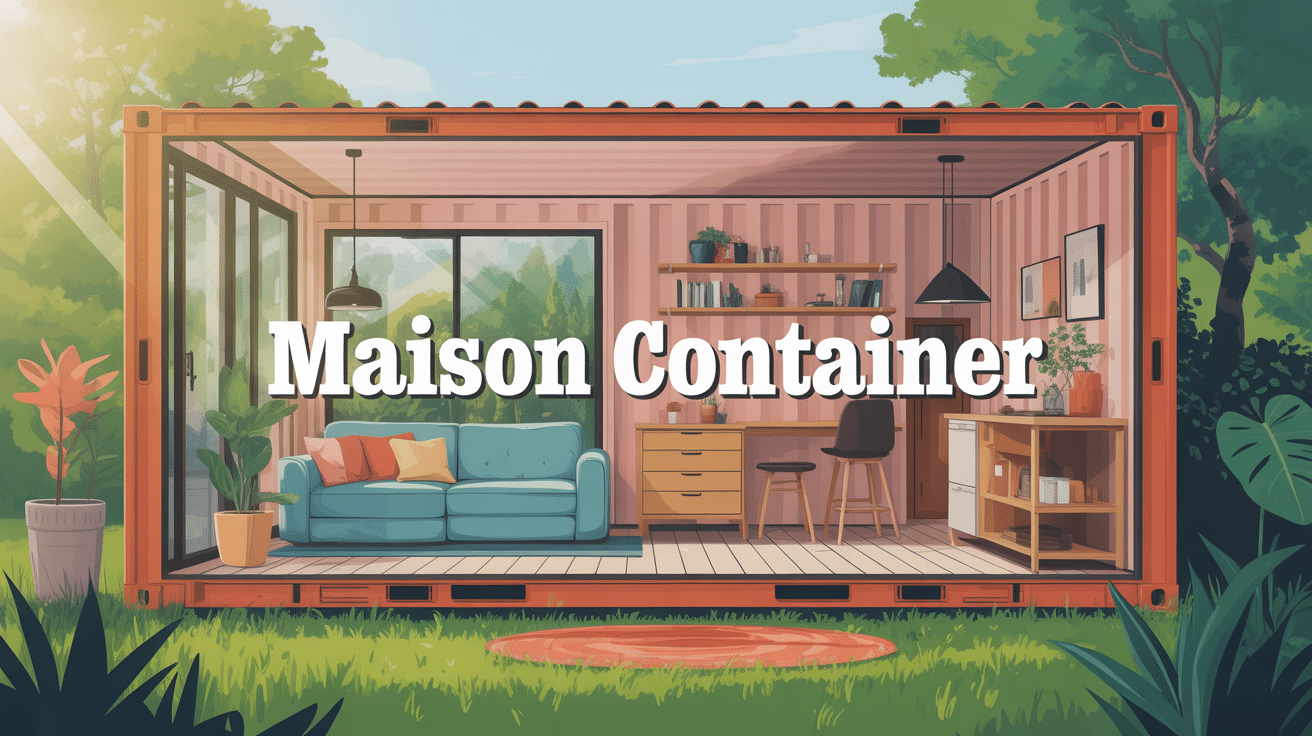 interieur maison container optimisé et chaleureux