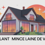 illustration isolant mince laine de verre isolation thermique maison