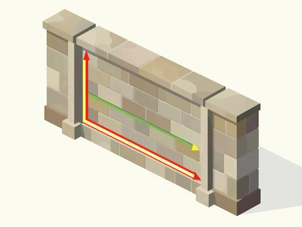 diagramme jambage ouverture mur en pierre