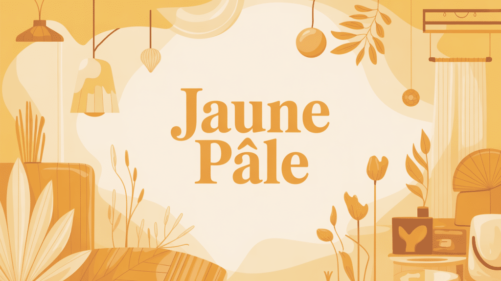 illustration déco jaune pale lumière élégante