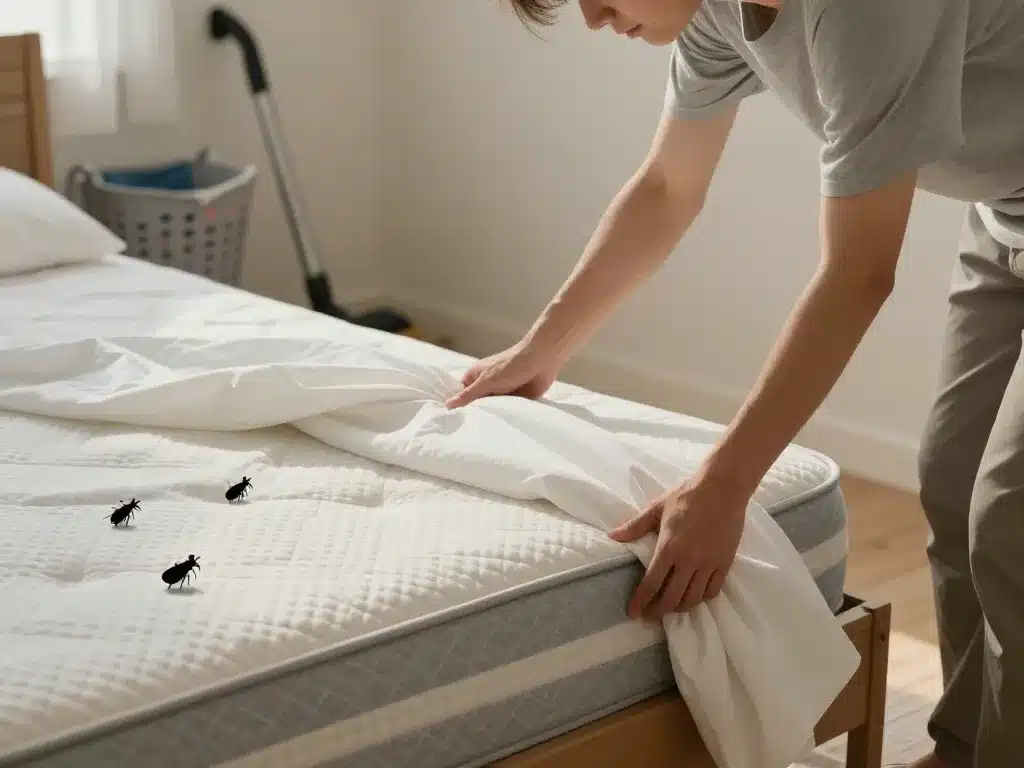 lit petit insecte noir rond maison contrôle