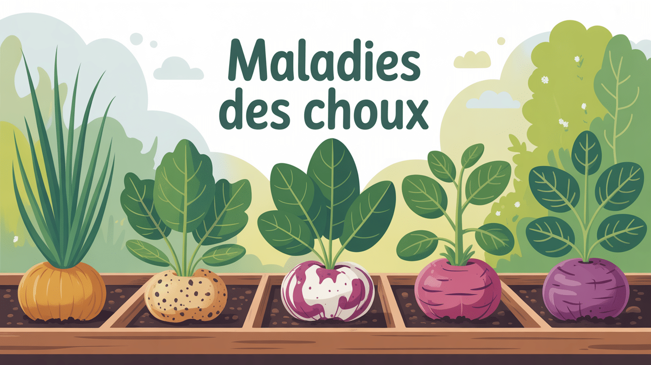 maladie des choux photos illustration comparatif
