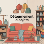 objet détourné de leur fonction pour la maison et la décoration