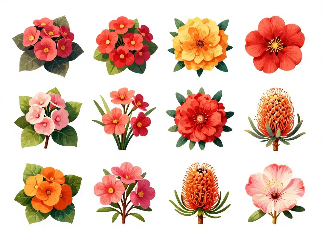 fleurs en b célèbres et recherchées