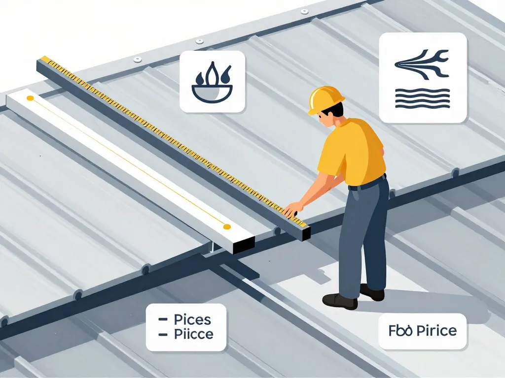 illustration paramètres techniques espacement chevron bac acier
