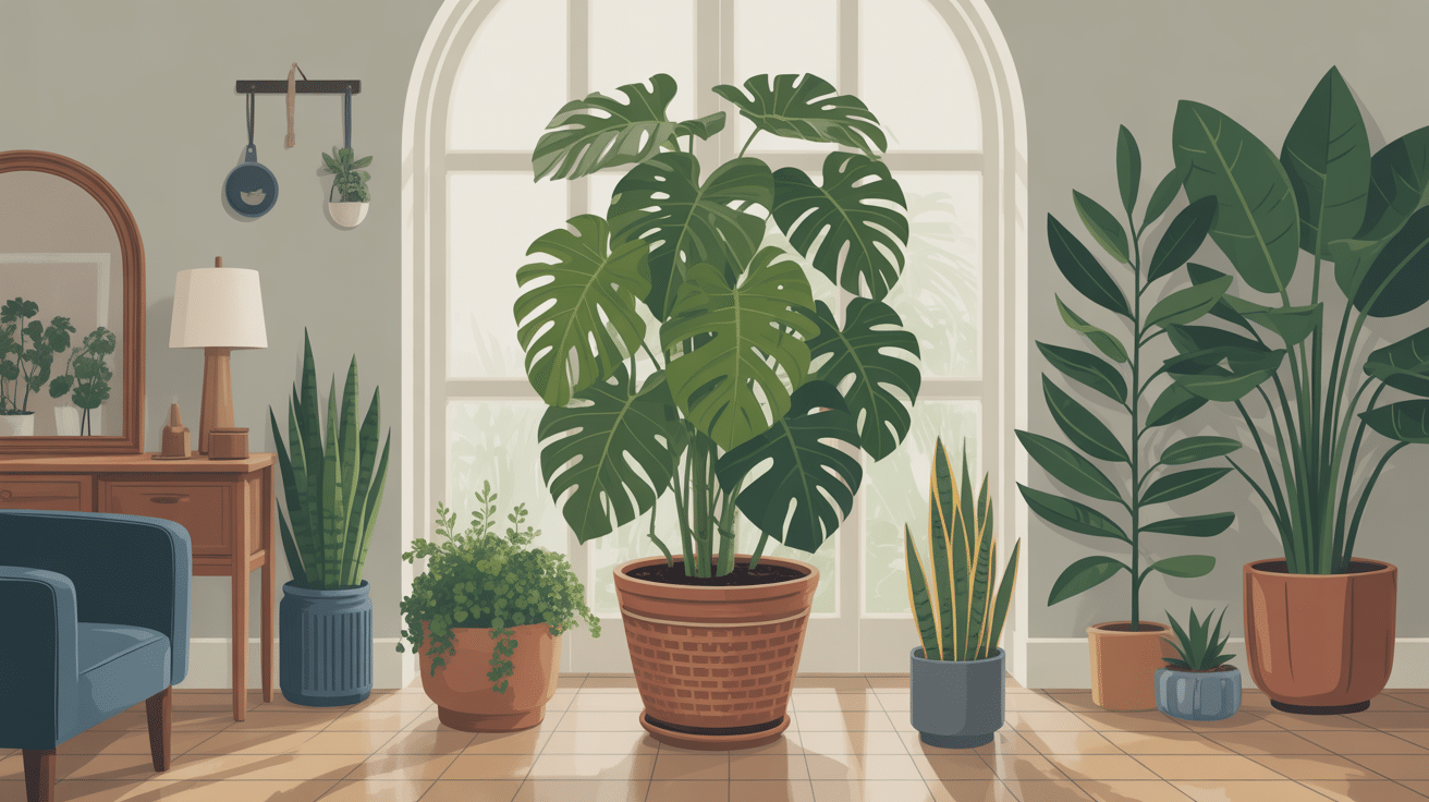 plante misère porte malheur dans un intérieur moderne, style superstition et positivité