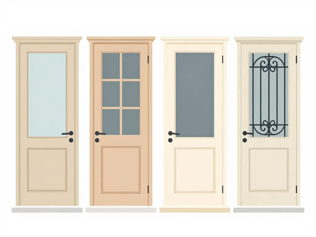 concept variantes porte d'entrée style campagne panneaux couleurs vitrages