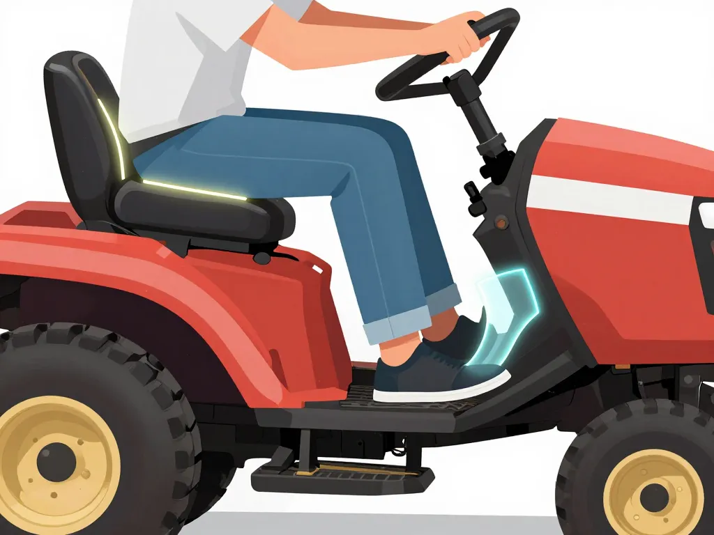 problème enclenchement lame tracteur tondeuse, sécurités
