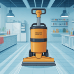 raclette professionnelle pour sol utilisée en cuisine, atelier et hôpital