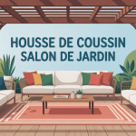Salon de jardin moderne avec coussins, remplacer housse coussin salon de jardin