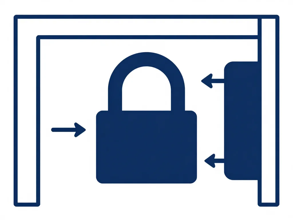 schema fonctionnement serrure 3 points explication schema