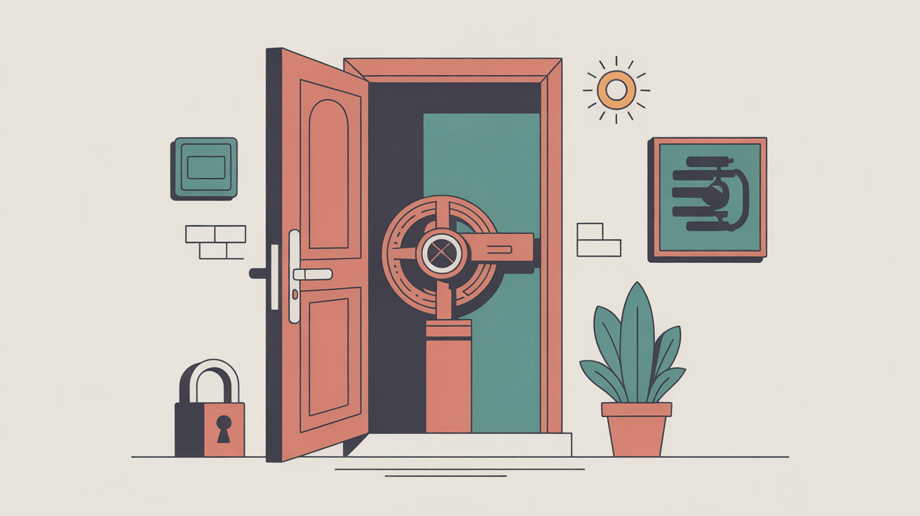 schema fonctionnement serrure 3 points illustration principale