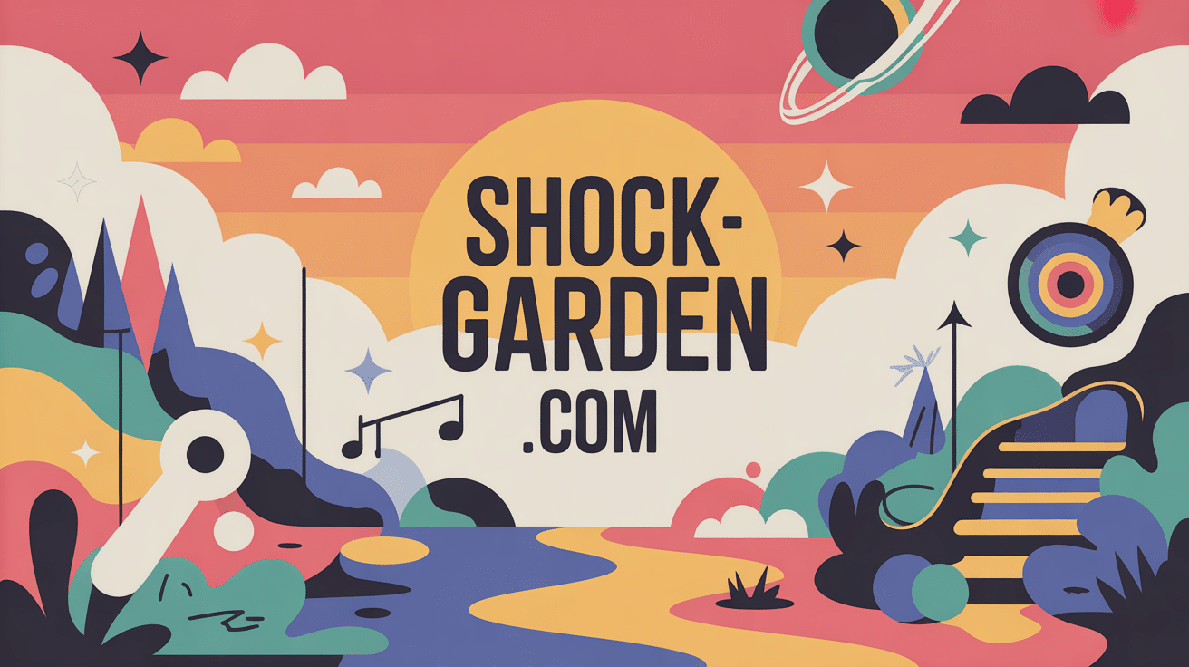 Illustration shockgarden.com univers musical coloré