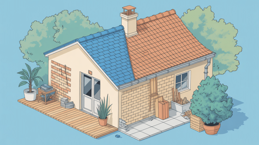 schéma solin mur jonction toiture étanche