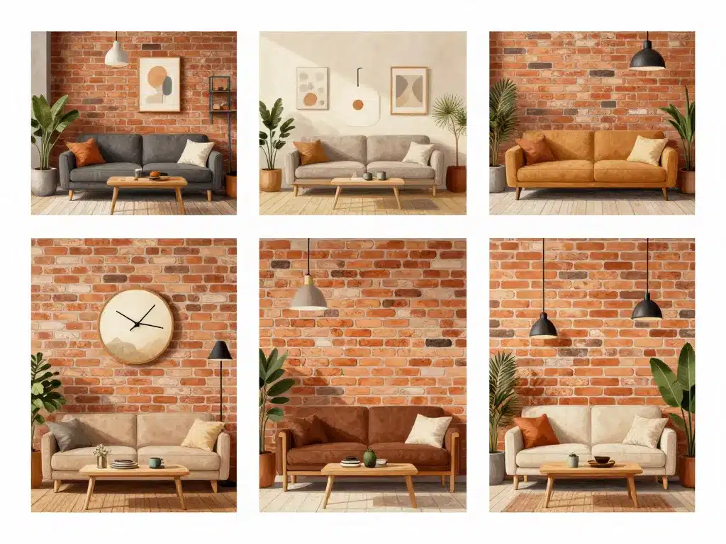 inspirations styles deco mur interieur brique industriel scandinave rustique