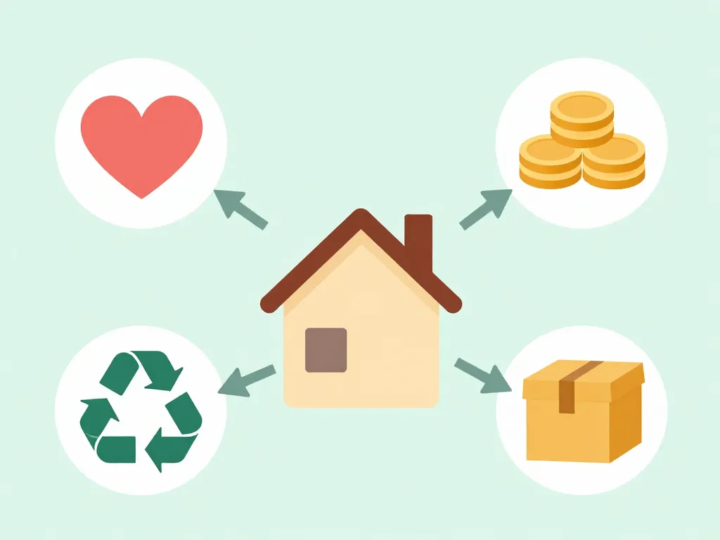 vide maison comment faire tri vente don recyclage