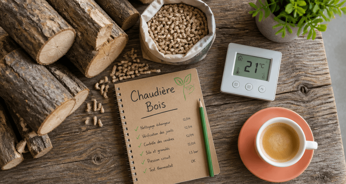 chaudière bois bûches granulés entretien
