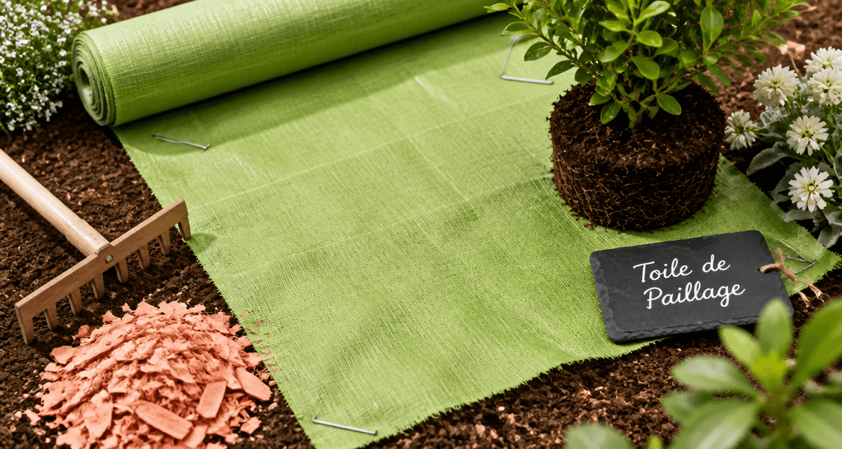 comment poser de la toile de paillage sur sol jardin