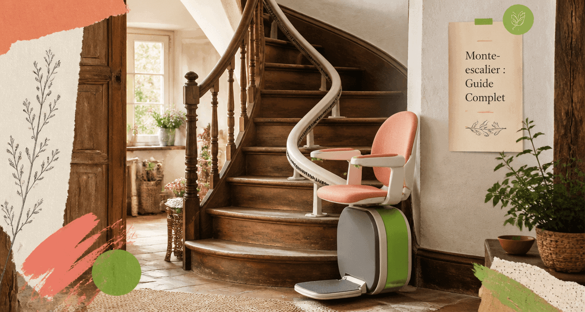 Comparatif monte escalier design moderne sur escalier bois