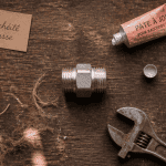 filasse plomberie raccord strié et outils atelier