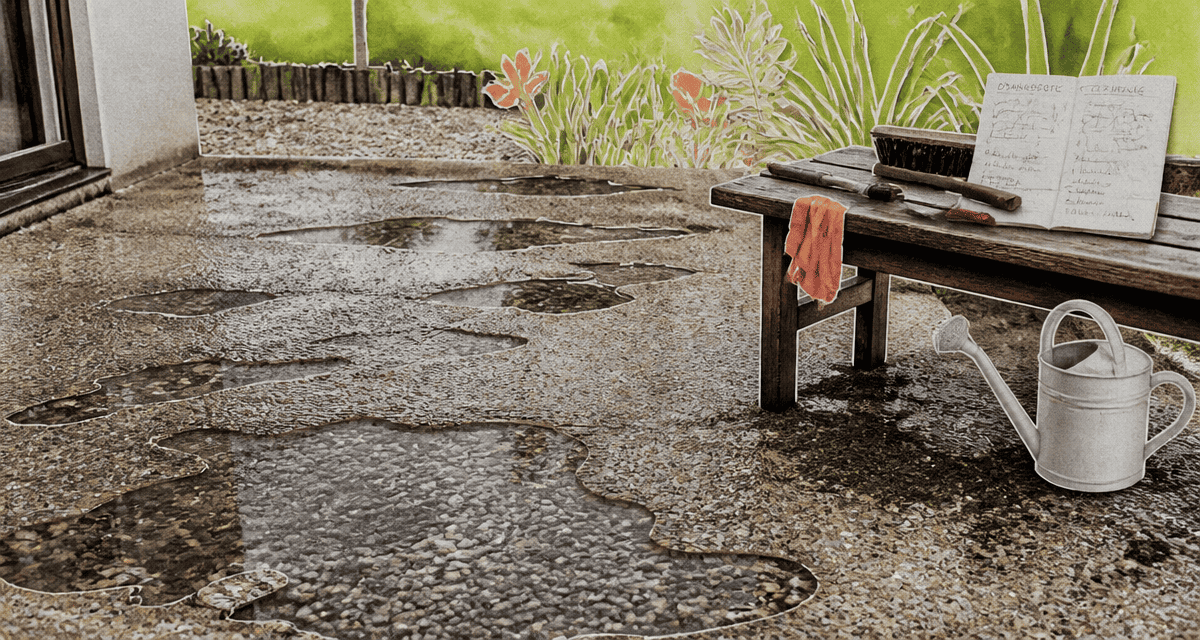 hydroway problème flaques terrasse bouchée