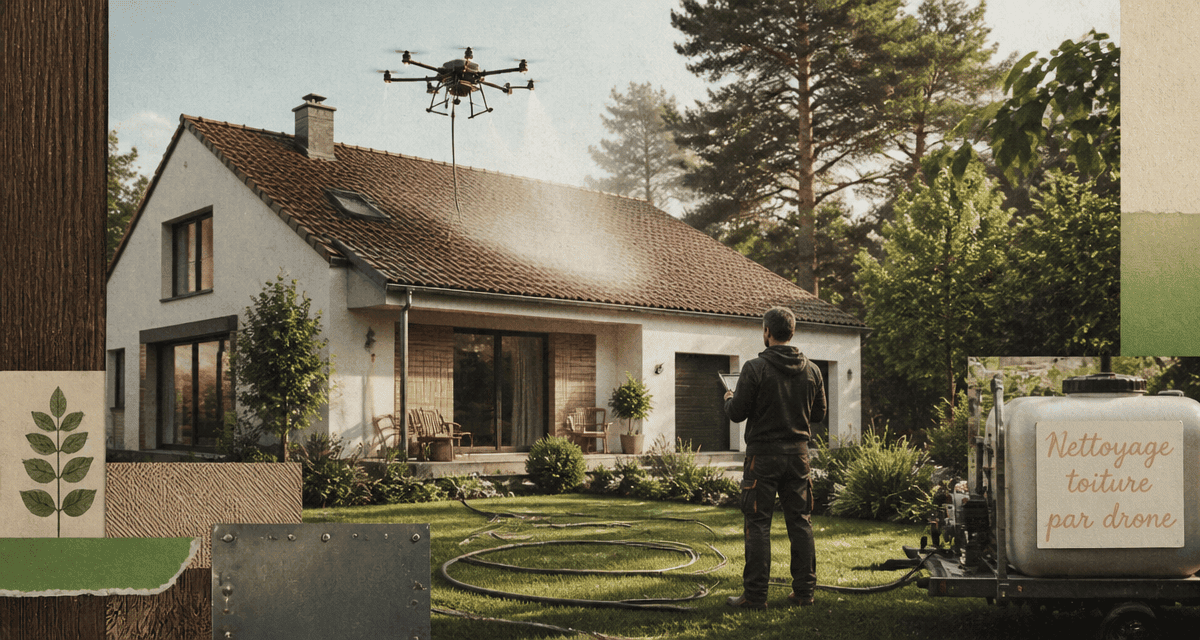 nettoyage toiture par drone avis sur maison contemporaine